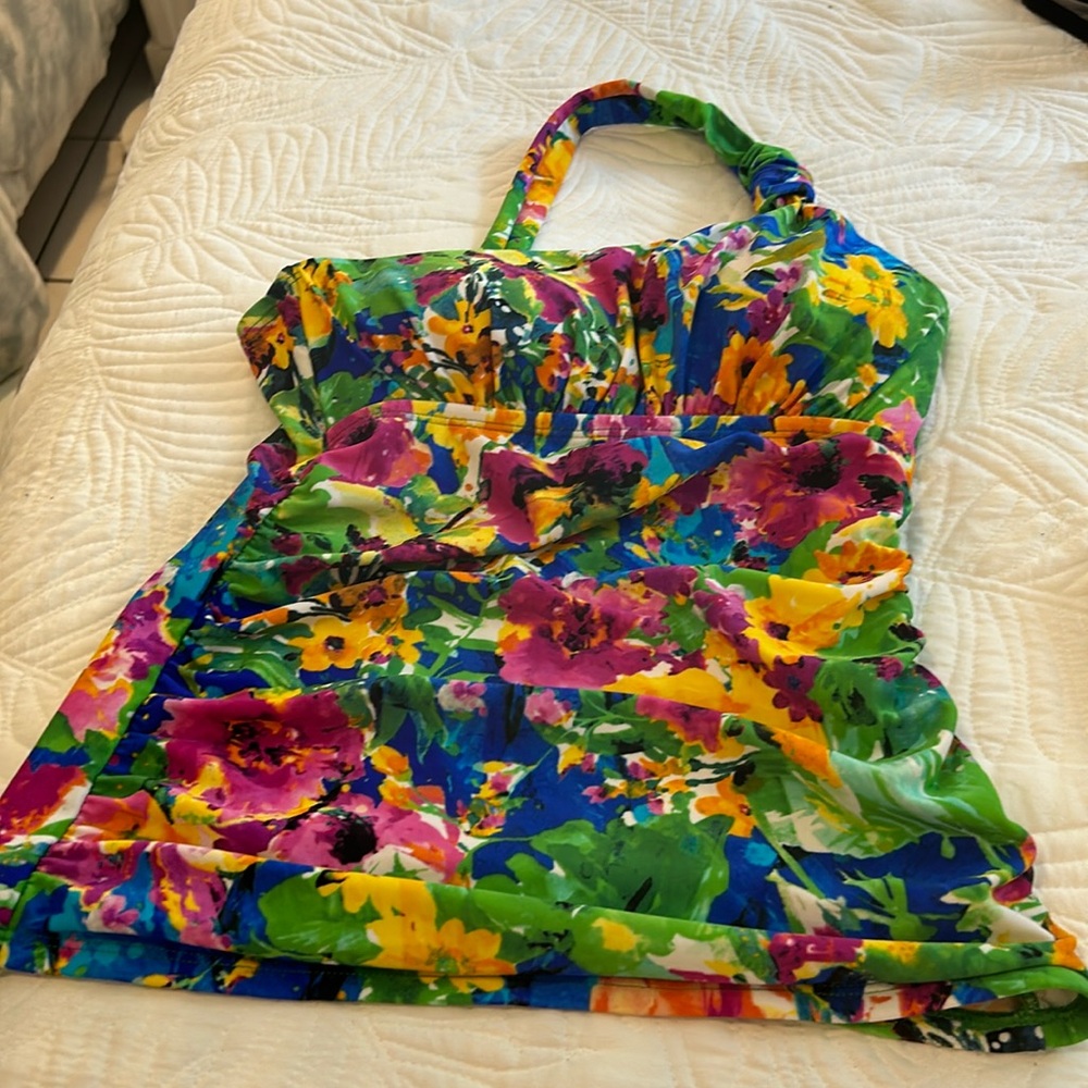 Allen B. One Shoulder Tankini
